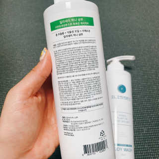 일리세이 허니 샴푸 500ml + 허니 바디워시 500ml 세트 — 5점을 준 리뷰어가 2020년 4월 올린 사용 사진