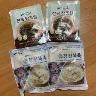 바다는다웰빙이다 완도사랑 전복죽 250g - 2팩 + 전복장조림 2팩 — 4점을 준 리뷰어가 2020년 9월 올린 사용 사진