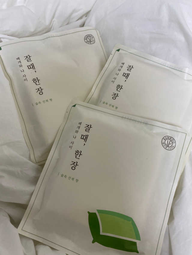 언제 어디서나 깨끗한 베개-잘때한장 위생 베개시트 3매 리뷰 사진