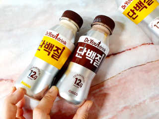 닥터유드링크 단백질 초코맛 and 바나나맛 — 5점을 준 리뷰어가 2020년 8월 올린 사용 사진
