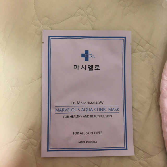 닥터마스멜로 마블러스 아쿠아 클리닉 마스크 리뷰 사진