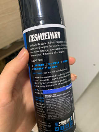 리슈브네이터 5.5OZ 방수 보호 스프레이 — 5점을 준 리뷰어가 2020년 6월 올린 사용 사진