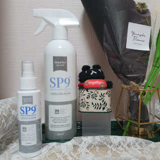 SP9 스프레이형 프리미엄 살균소독제 500ml+100ml — 4점을 준 리뷰어가 2020년 11월 올린 사용 사진