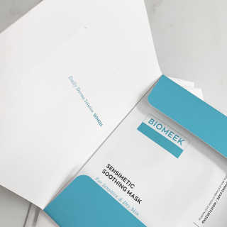 바이오믹 BIOMEEK SENSIMETIC SOOTHING MASK.S — 5점을 준 리뷰어가 2020년 7월 올린 사용 사진