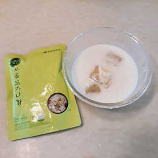 한촌몰 설렁탕집 가마솥 도가니탕 350g x 2팩 — 4.5점을 준 리뷰어가 2020년 8월 올린 사용 사진