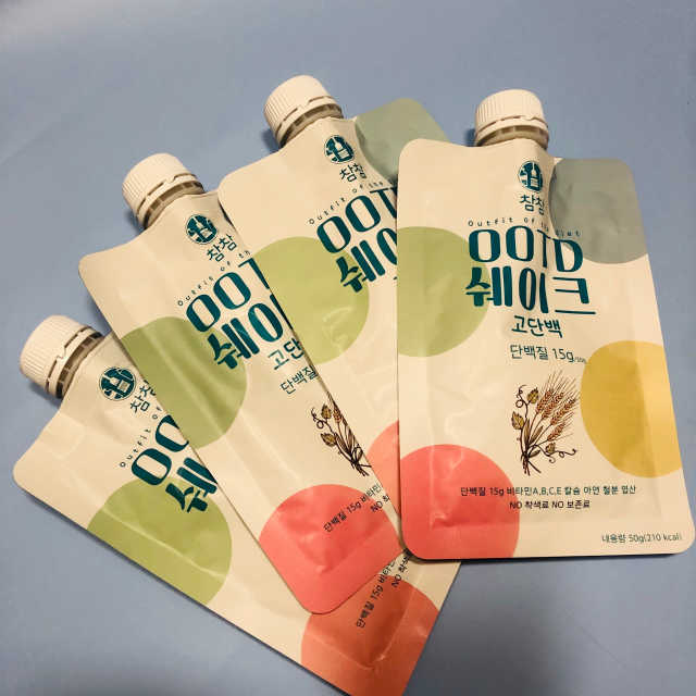 [꾸콤] 참참 OOTD쉐이크 고단백 일주일세트 50g x 5 리뷰 사진