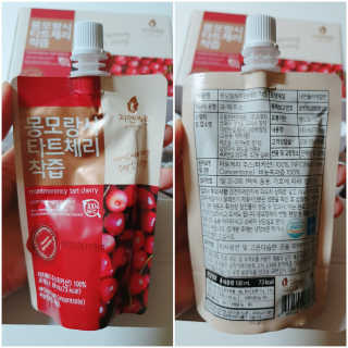 자연에온 몽모랑시 타트체리 착즙 100mL 10개입 2BOX — 5점을 준 리뷰어가 2020년 10월 올린 사용 사진