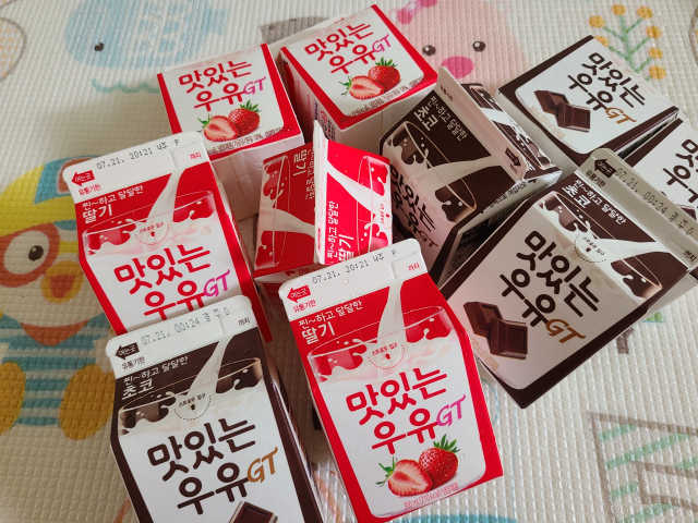 맛있는 우유 GT 2종 초코/딸기 총 10ea 리뷰 사진