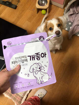 My Pet Care 천연단백질 치아건강에 개좋아 — 5점을 준 리뷰어가 2020년 11월 올린 사용 사진