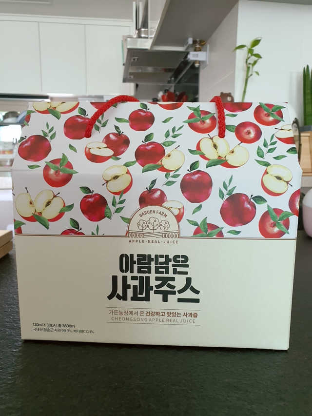 [가든농장] 아람담은 사과주스 120ml x 15포 리뷰 사진
