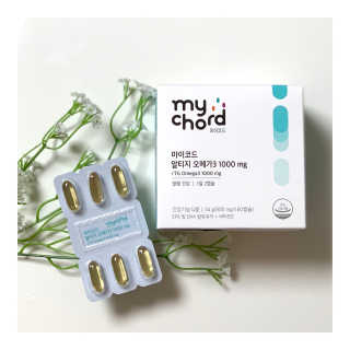 JW중외제약 마이코드 알티지 오메가3 1000 mg — 5점을 준 리뷰어가 2020년 8월 올린 사용 사진