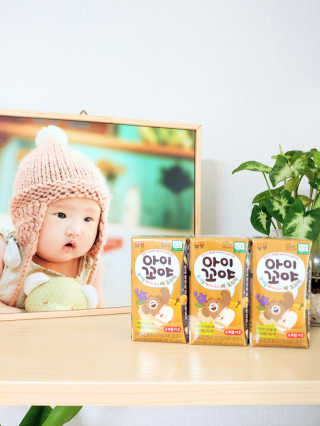 남양유업 아이꼬야 유기농 베이비주스 배도라지 12입 — 5점을 준 리뷰어가 2020년 9월 올린 사용 사진