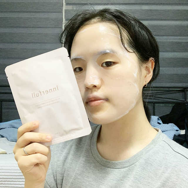 이너풀 하이 모이스처라이징 바이오셀룰로오스 마스크 리뷰 사진