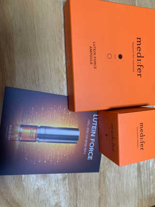 메디페르 [ 1+1 ] 루테인앰플세트 1개 + 루테인크림 50ml 1개 — 5점을 준 리뷰어가 2020년 9월 올린 사용 사진