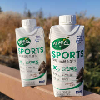 셀렉스스포츠 셀렉스 스포츠 드링크 초콜릿 _ 330ml x 12팩 — 5점을 준 리뷰어가 2020년 11월 올린 사용 사진
