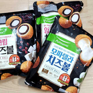 [풀무원] 치즈볼 2종-모짜렐라, 앙크림 — 4점을 준 리뷰어가 2020년 10월 올린 사용 사진