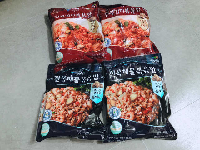 전복해물볶음밥/전복김치볶음밥 250g-4봉지 리뷰 사진