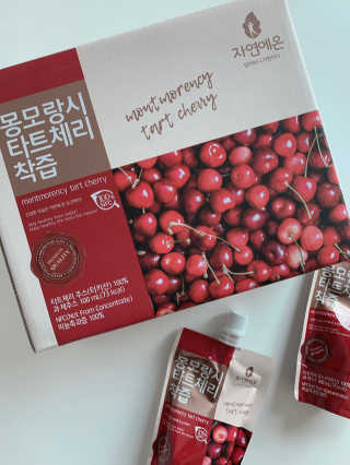 자연에온 몽모랑시 타트체리 착즙 100mL 10개입 2BOX — 4점을 준 리뷰어가 2020년 10월 올린 사용 사진