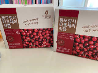 자연에온 몽모랑시 타트체리 착즙 100mL 10개입 2BOX — 5점을 준 리뷰어가 2020년 11월 올린 사용 사진