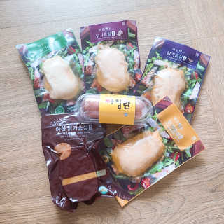 바로 먹는 아침 실온보관 닭가슴살 6종 — 5점을 준 리뷰어가 2020년 9월 올린 사용 사진