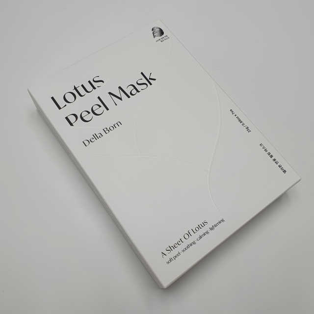 델라본 연꽃 필링 마스크 1 box 리뷰 사진