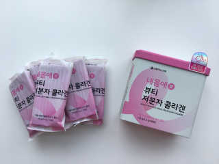 서울약사신협_내몸애뷰티저분자콜라겐_2.5g 50포 — 5점을 준 리뷰어가 2020년 5월 올린 사용 사진