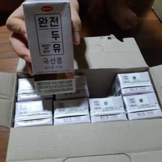 세상간단 완전푸드 [완전두유] 5종 — 5점을 준 리뷰어가 2020년 4월 올린 사용 사진