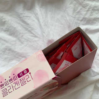 헬스업_쁘띠쁘띠석류콜라겐젤리_20g x 14포 — 5점을 준 리뷰어가 2020년 8월 올린 사용 사진