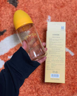유비맘 PPSU 젖병 노꼭지_260ml_컬러 랜덤 발송 — 5점을 준 리뷰어가 2020년 9월 올린 사용 사진
