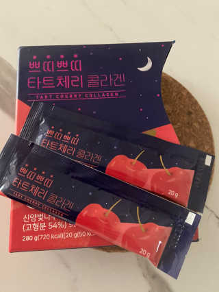 서울약사신협_쁘띠쁘띠타트체리콜라겐_20g x 14포 — 5점을 준 리뷰어가 2020년 12월 올린 사용 사진