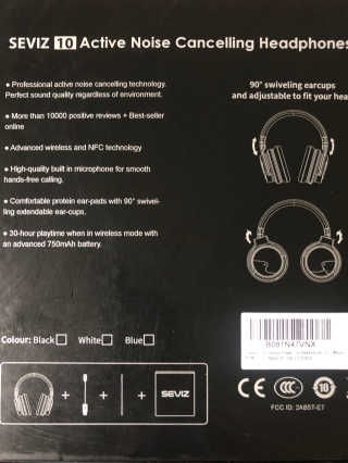 SEVIZ Bluetooth Headphones 10 3color — 5점을 준 리뷰어가 2020년 7월 올린 사용 사진