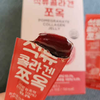 조은약초 석류콜라겐 석류즙 석류쪼옥 젤리 스틱 15포 x 20g — 5점을 준 리뷰어가 2020년 9월 올린 사용 사진