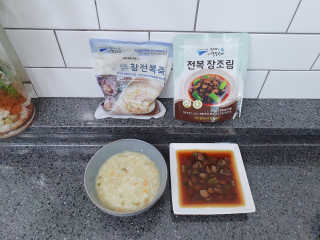 바다는다웰빙이다 완도사랑 전복죽 250g - 2팩 + 전복장조림 2팩 — 3.5점을 준 리뷰어가 2020년 8월 올린 사용 사진