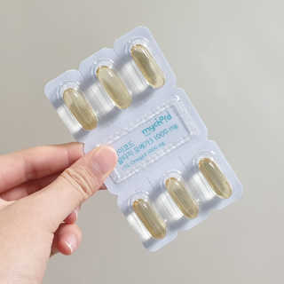 JW중외제약 마이코드 알티지 오메가3 1000 mg — 5점을 준 리뷰어가 2020년 7월 올린 사용 사진