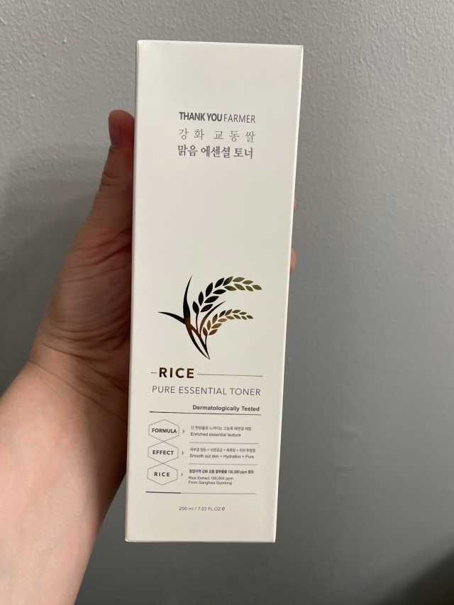 라이스 퓨어 에센셜 토너 리뷰 사진