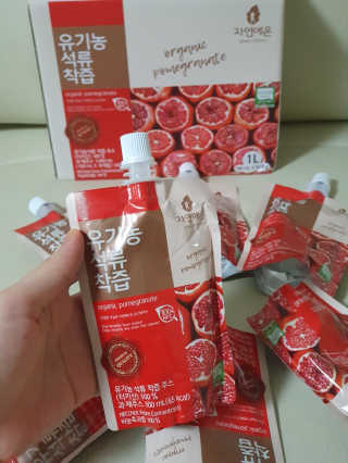 자연에온 유기농 석류 착즙 100mL 10개입 2BOX — 5점을 준 리뷰어가 2020년 11월 올린 사용 사진