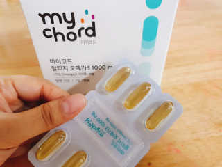 JW중외제약 마이코드 알티지 오메가3 1000 mg — 4점을 준 리뷰어가 2020년 8월 올린 사용 사진