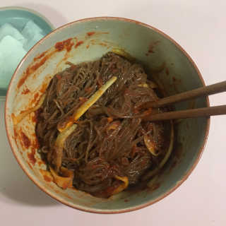 [해주냉면] 신천맛집 매운 비빔냉면 2인분 + 무절임 — 5점을 준 리뷰어가 2020년 5월 올린 사용 사진