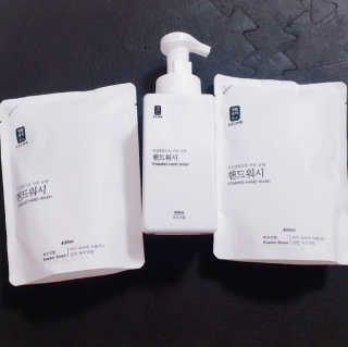 [생활공작소]핸드워시 용기 500ml 1개+리필 400ml 2개 — 5점을 준 리뷰어가 2020년 9월 올린 사용 사진