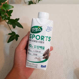 셀렉스스포츠 셀렉스 스포츠 드링크 초콜릿 _ 330ml x 12팩 — 5점을 준 리뷰어가 2020년 10월 올린 사용 사진