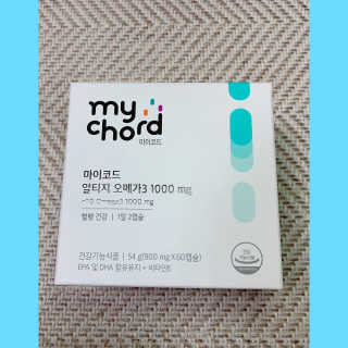 JW중외제약 마이코드 알티지 오메가3 1000 mg — 4점을 준 리뷰어가 2020년 7월 올린 사용 사진