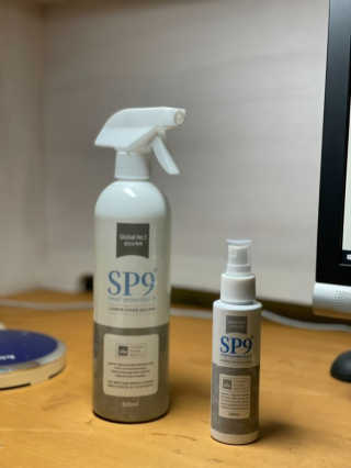 SP9 스프레이형 프리미엄 살균소독제 500ml+100ml — 5점을 준 리뷰어가 2020년 11월 올린 사용 사진