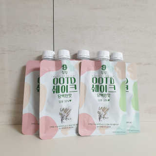 [꾸콤] 참참 OOTD쉐이크 고단백 일주일세트 50g x 5 — 5점을 준 리뷰어가 2020년 10월 올린 사용 사진