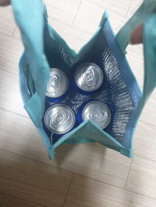 일화 아임톡 탄산수 355mlX24캔 + 보냉팩 증정이벤트 — 5점을 준 리뷰어가 2020년 4월 올린 사용 사진