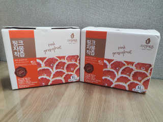 자연에온 핑크 자몽 착즙 100mL 10개입 2BOX — 4점을 준 리뷰어가 2020년 11월 올린 사용 사진