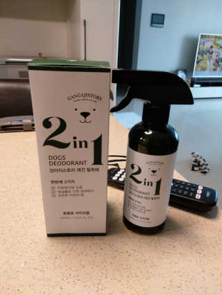 강아지스토리 2in1 강아지 애견 탈취제 400ml — 5점을 준 리뷰어가 2020년 5월 올린 사용 사진