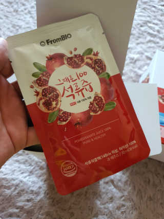 프롬바이오 오직 석류만 [그대로100 석류즙] 하루 1포로 건강하게 — 5점을 준 리뷰어가 2020년 5월 올린 사용 사진