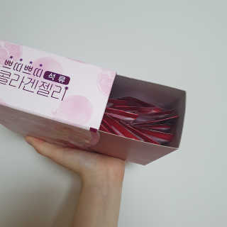 헬스업_쁘띠쁘띠석류콜라겐젤리_20g x 14포 — 5점을 준 리뷰어가 2020년 8월 올린 사용 사진