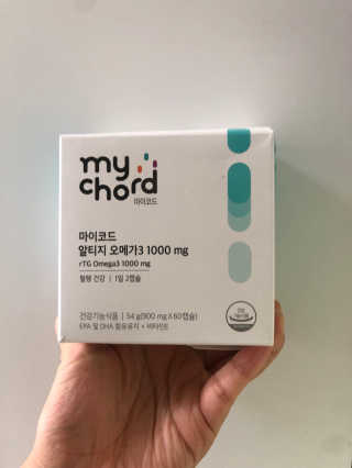 JW중외제약 마이코드 알티지 오메가3 1000 mg — 4.5점을 준 리뷰어가 2020년 7월 올린 사용 사진