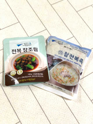 바다는다웰빙이다 완도사랑 전복죽 250g - 2팩 + 전복장조림 2팩 — 4.5점을 준 리뷰어가 2020년 11월 올린 사용 사진